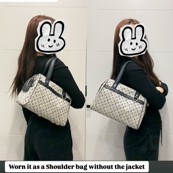 Authentic Louis Vuitton navy monogram minilin Josephine PM - Picture 4 of 16